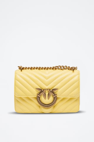Sac bandoulière en cuir - Jaune