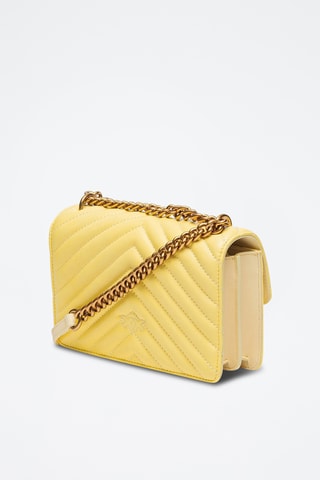 Sac bandoulière en cuir - Jaune
