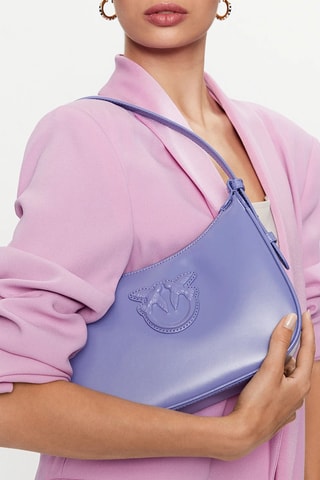 Sac bandoulière en cuir - Violet