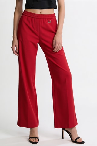 Pantalon droit - Rouge
