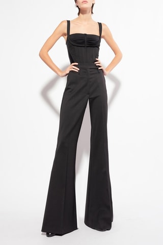 Blouse en laine sans manches - Noir