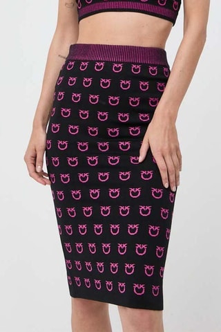 Jupe fourreau taille haute jupe midi - Noir