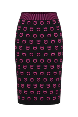 Jupe fourreau taille haute jupe midi - Noir