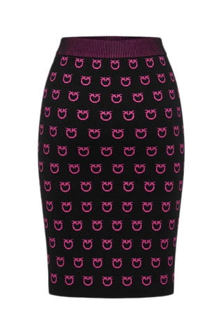 Jupe fourreau taille haute jupe midi - Noir