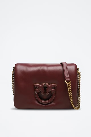 Sac bandoulière en cuir - Bordeaux