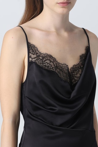 Robe longue sans manches - Noir