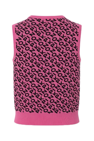 Pull en laine sans manches - Rose