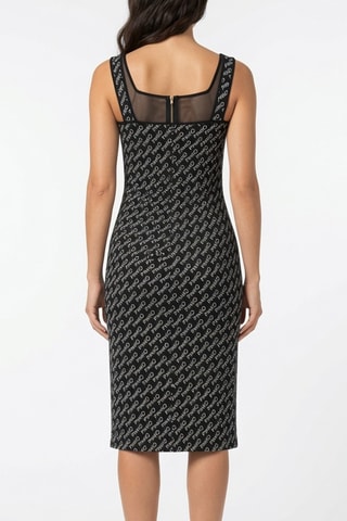 Robe fourreau sans manches - Noir