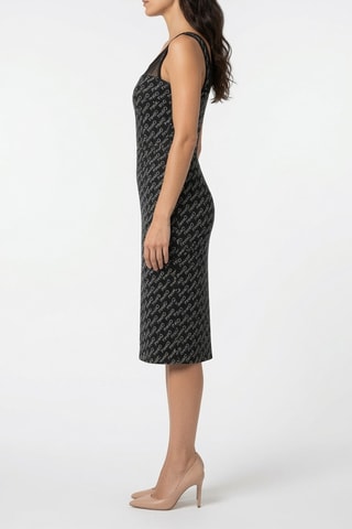 Robe fourreau sans manches - Noir