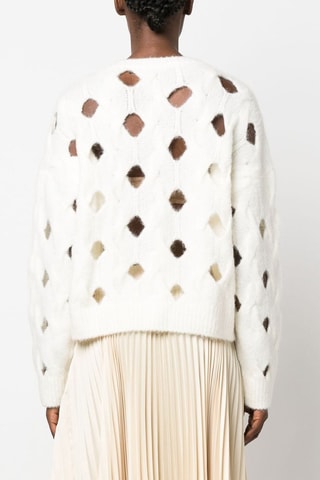 Pull en laine et cachemire - Blanc