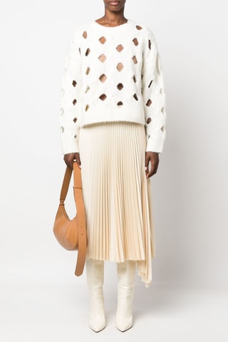 Pull en laine et cachemire - Blanc