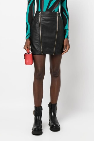 Minijupe taille haute - Noir