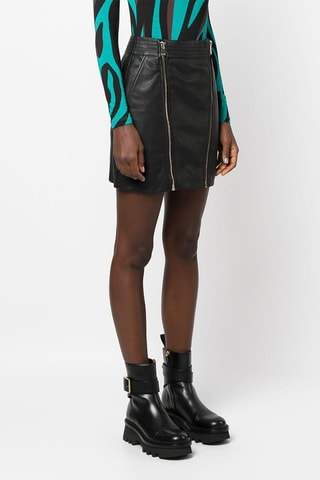 Minijupe taille haute - Noir