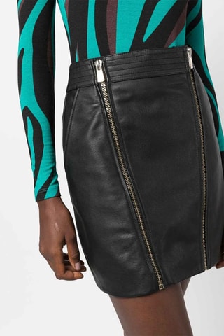 Minijupe taille haute - Noir
