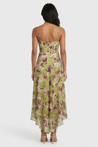 Robe longue sans manches - Beige