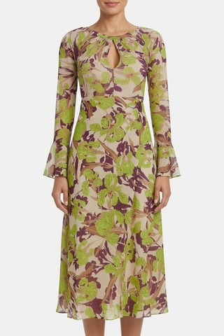 Robe midi - Beige