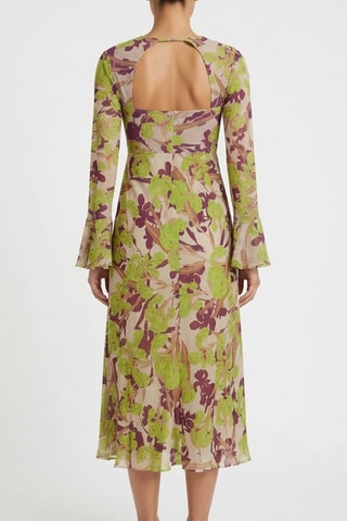 Robe midi - Beige