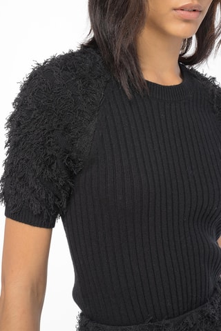 Pull en laine et cachemire - Noir
