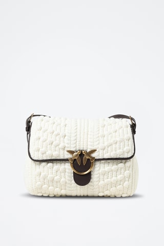 Sac bandoulière en cuir - Blanc
