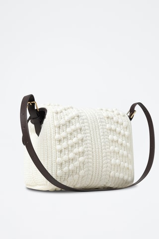 Sac bandoulière en cuir - Blanc