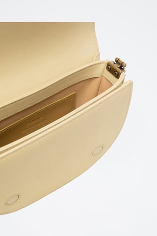 Sac bandoulière en cuir - Beige