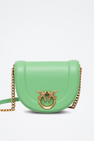 Sac bandoulière en cuir - Vert menthe