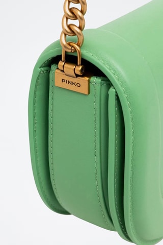 Sac bandoulière en cuir - Vert menthe
