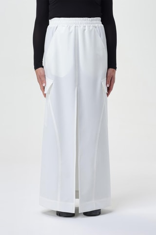 Jupe midi - Blanc