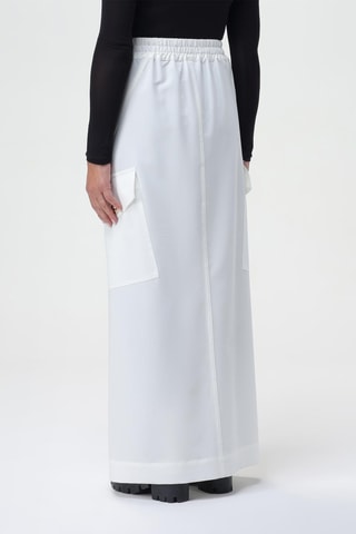 Jupe midi - Blanc