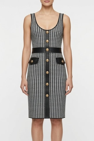 Robe fourreau sans manches - Noir