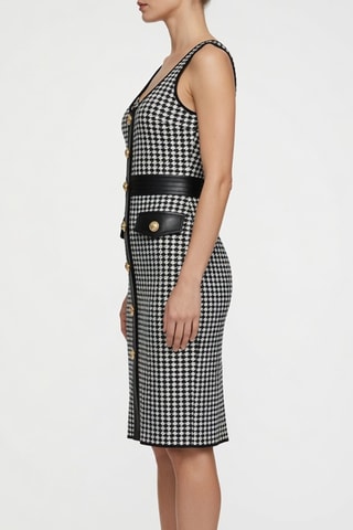 Robe fourreau sans manches - Noir