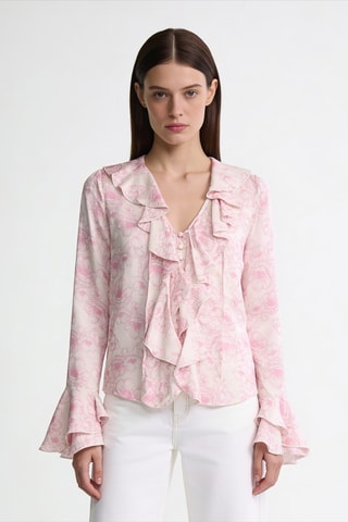 Blouse en soie - Rose