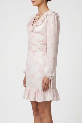 Robe droite en soie - Rose poudré