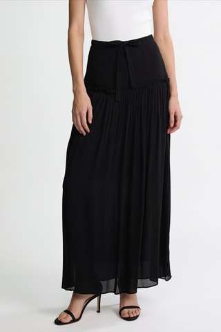 Jupe longue taille haute - Noir