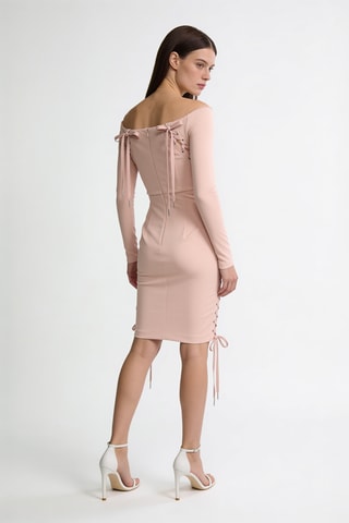 Robe fourreau - Rose pâle