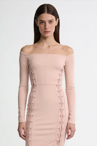 Robe fourreau - Rose pâle