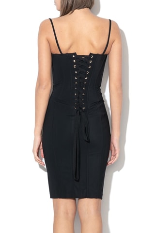 Robe fourreau sans manches - Noir