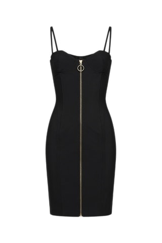Robe fourreau sans manches - Noir
