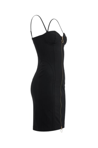 Robe fourreau sans manches - Noir