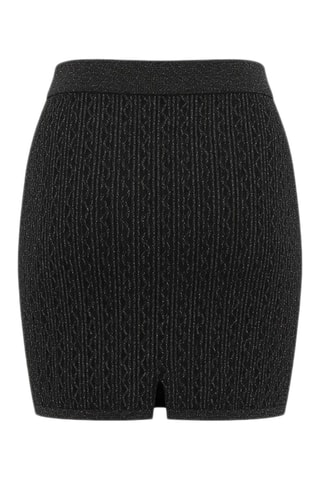Minijupe jupe droite - Noir