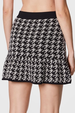 Jupe volantée taille haute - Noir