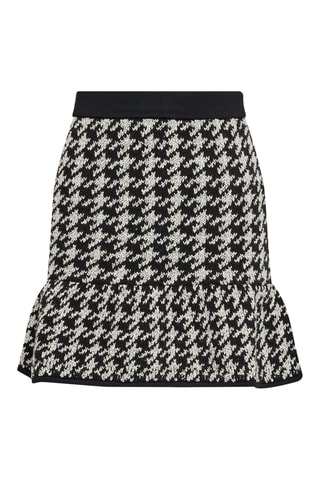 Jupe volantée taille haute - Noir