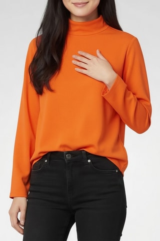 Blouse en soie - Orange