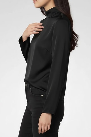 Blouse en soie - Noir