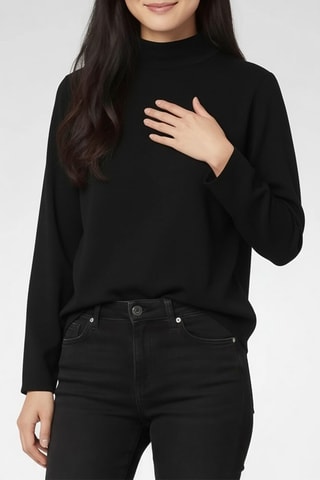 Blouse en soie - Noir