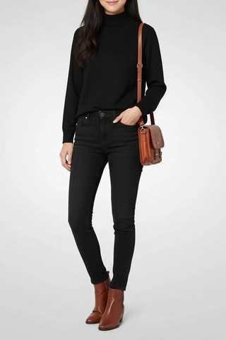 Blouse en soie - Noir
