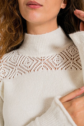 Pull en laine - Blanc cassé