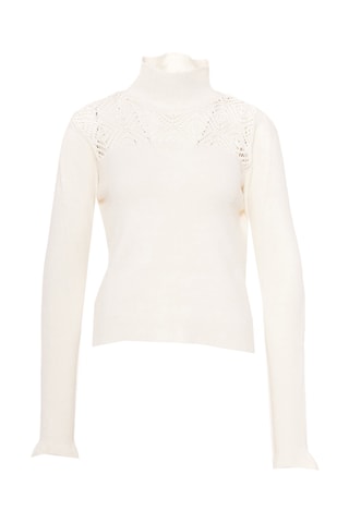 Pull en laine - Blanc cassé
