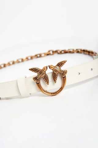 Ceinture en cuir - Blanc