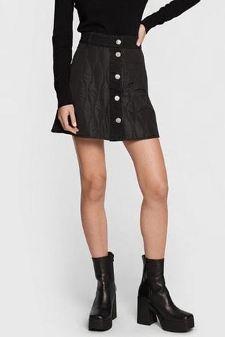 Minijupe taille haute - Noir